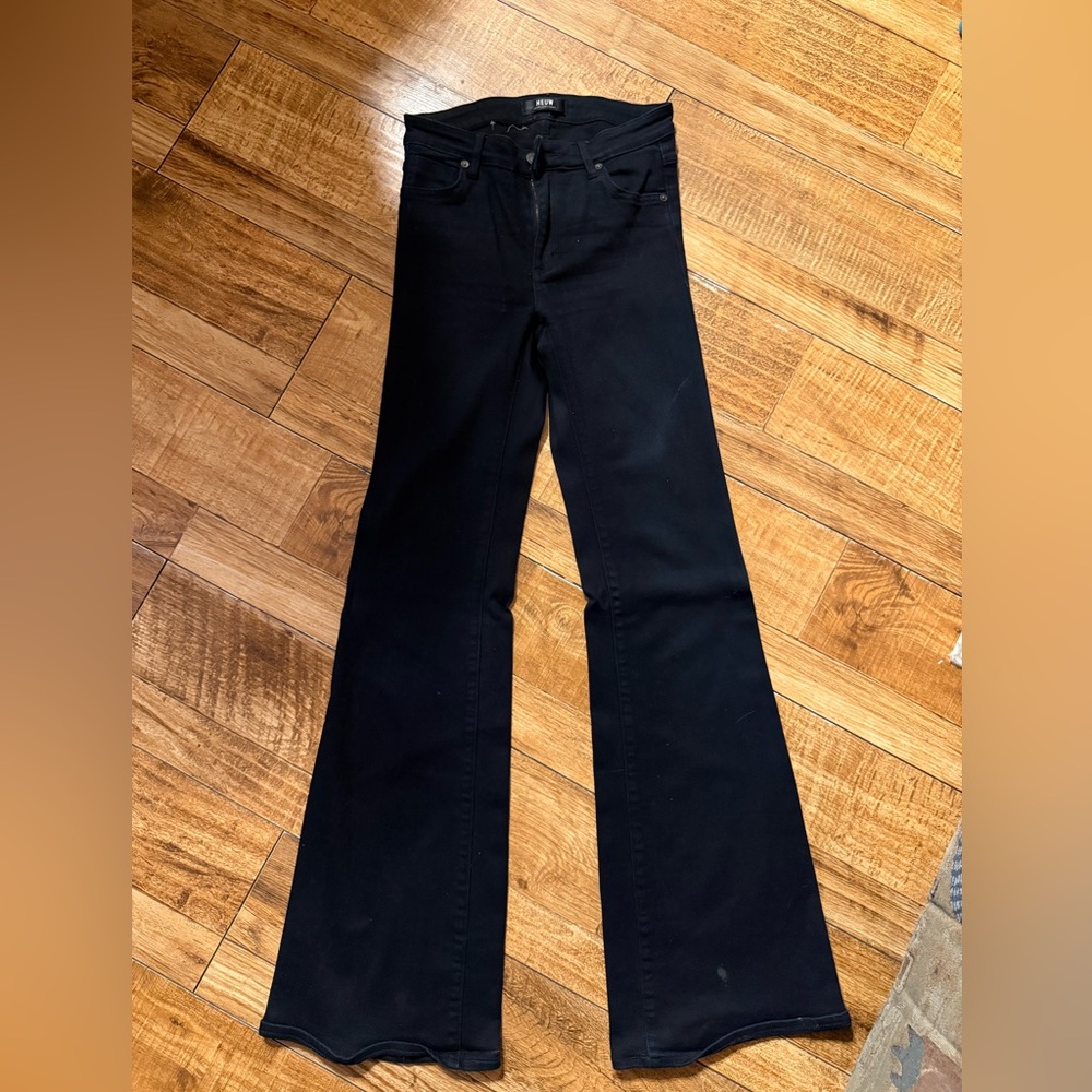 Neuw Jet Black Kick Flare Jeans